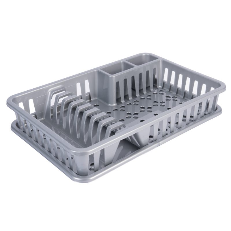 Escurreplatos Mediano C/Bandeja Plata