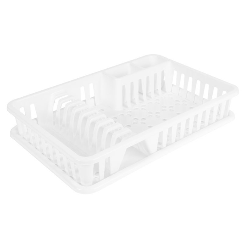 Escurreplatos Mediano C/Bandeja Blanco