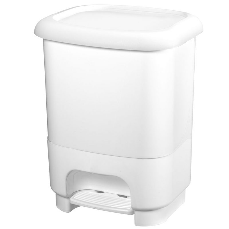 Cubo Pedal  Cubo Interior Blanco 10L.