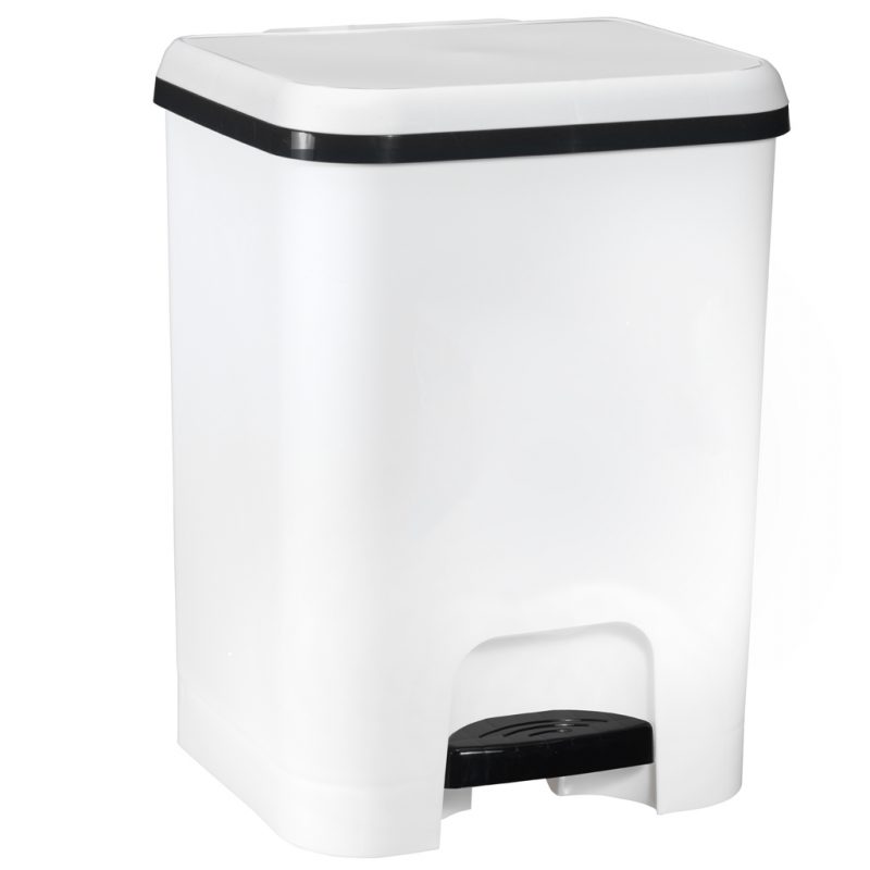 Cubo Pedal Blanco 20L.
